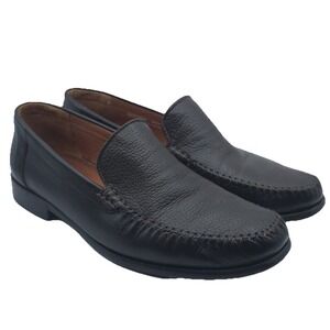 SANDRO MISTER Men's Brown Leather Loafers Shoes Size 9.5‎ D SPAIN🇪🇸MADE BRN-SY
